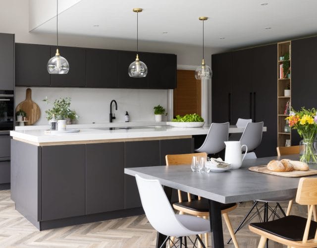 Open Plan Contemporary Family Kitchen - Classic Interiors
